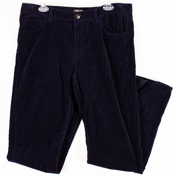 14th & Union Men's Straight Leg Corduroy Pants 36x32 Navy Blue 5-Pockets Cotton - Picture 1 of 11